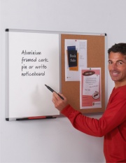 Metro Aluminium Framed Cork / Felt Notice Board